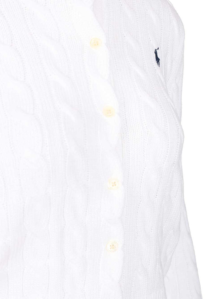 Polo Ralph Lauren Cotton Cardigan By Polo Ralph Lauren Knitwear - White | 82d4a869cbd80cbab6c7fbb3503cdcbb46aa3163