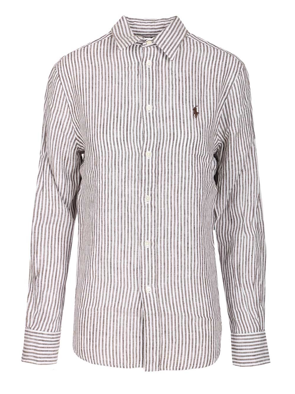 Polo Ralph Lauren Linen Shirt Shirts - Grey | 57349f36e7ae9123c5595d05014a491930d9d105