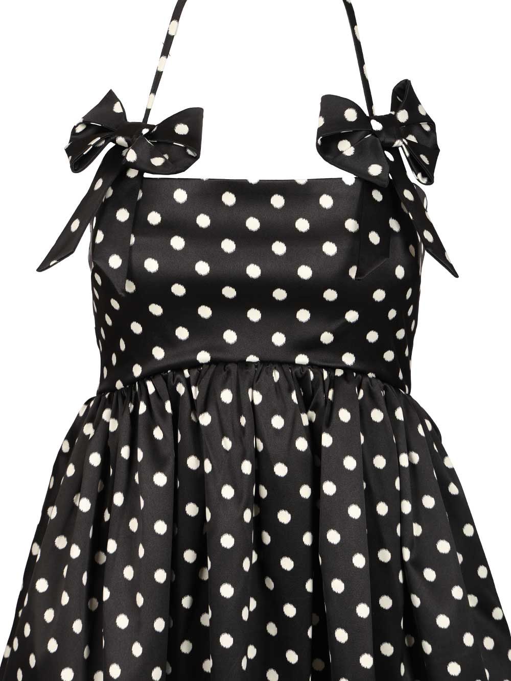 Ganni Polka Dot Mini Dress Dresses - Black | f10269ba7784a26197412f37a98d14d486babde4