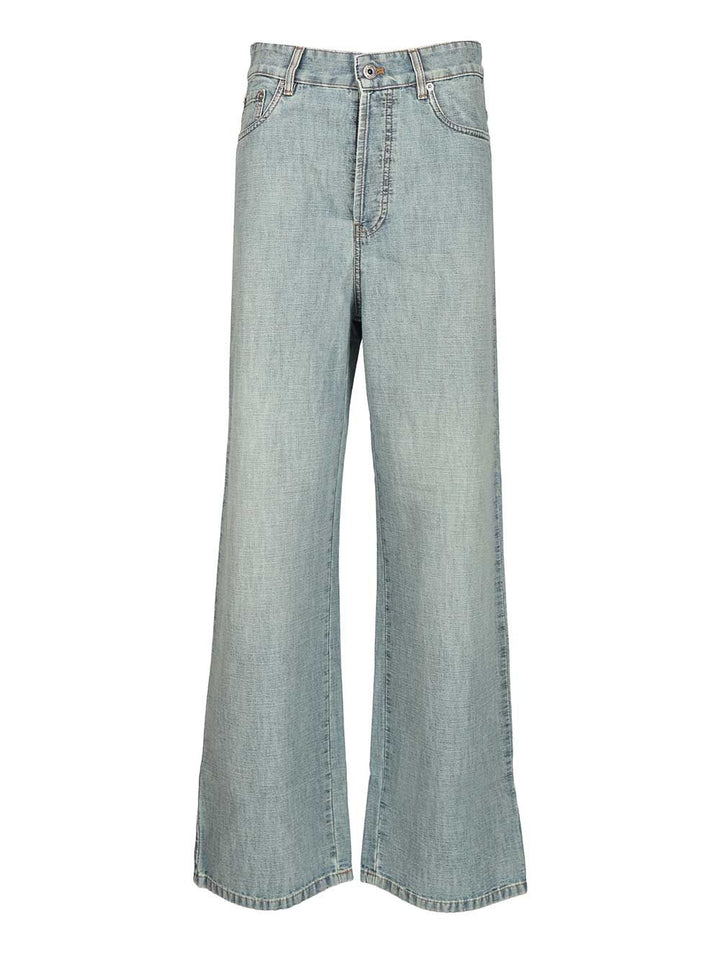 Miu Miu Chambray Denim Trousers Jeans - Light blue | 282b0fa8842c6034d981e9c2e6aa390009c82038