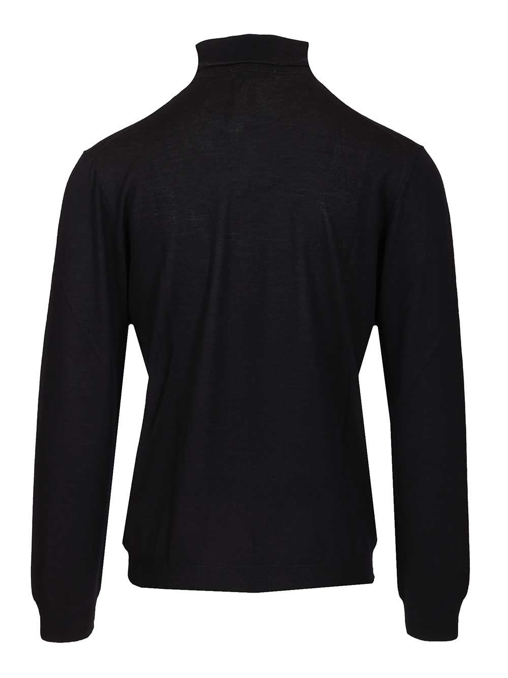 Al Duca D'Aosta Merino Wool Turtleneck Knitwear - Blue | 20d83d4e60256925794e54a4d9dad3825719bb7a