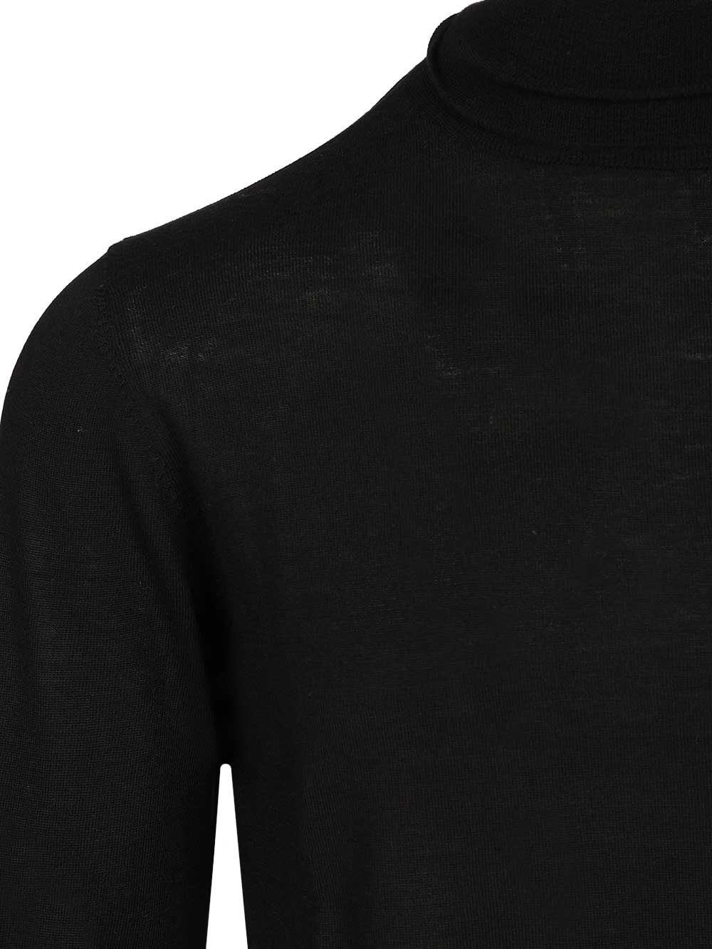 Al Duca D'Aosta Merino Wool Turtleneck Knitwear - Black | a3702a780ee1951dea8ec90cb3e4ac7659bd420e
