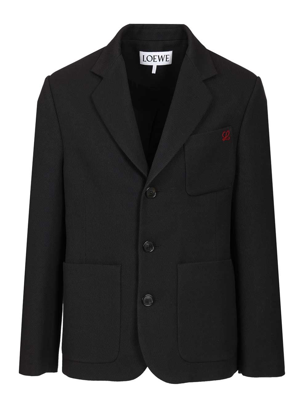 Loewe Wool Jacket Jackets - Blue | c52bd22169fedf4cd3e61d454f25b31b106045aa