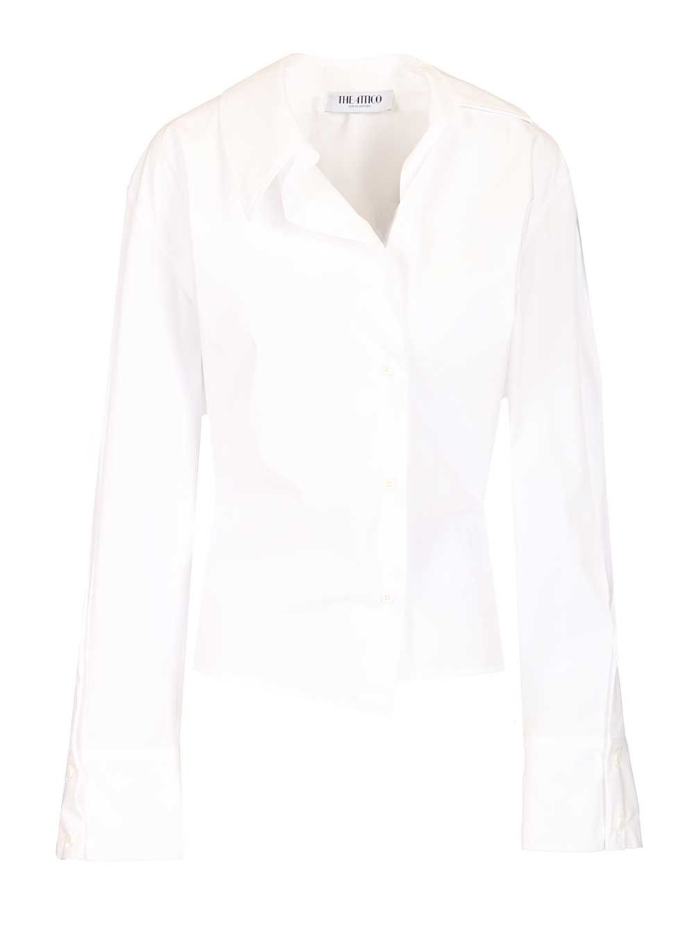 The Attico Poplin Shirt Shirts - White | 5b43b92802dcd93d9ce799067e35c67bdd576f14