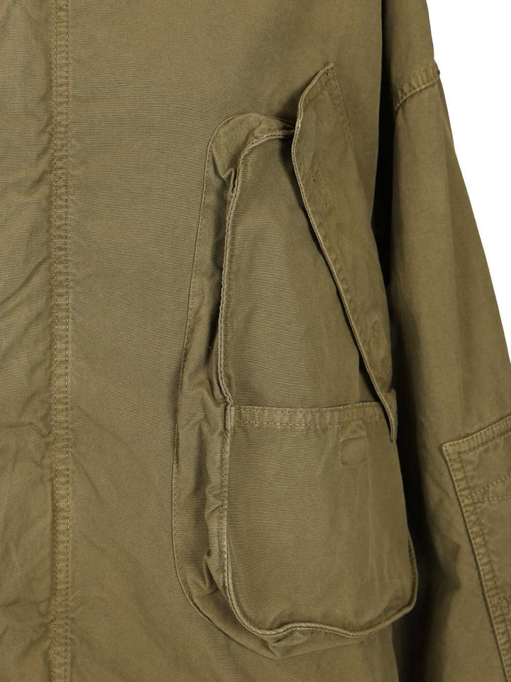 The Attico Canvas Bomber Jacket Jackets - Green | b4a35d354bc6459e566cc648a65f3edf7a65c889