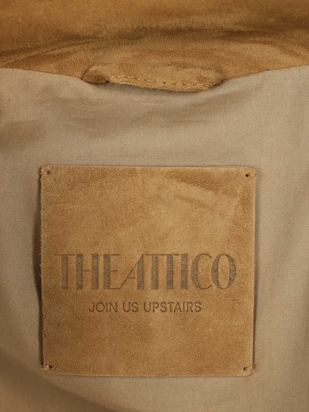 The Attico Leather Bomber Jacket Jackets - Beige | f5f0ad3ecf6fc2f9d280e3b18c07d50551e54e63