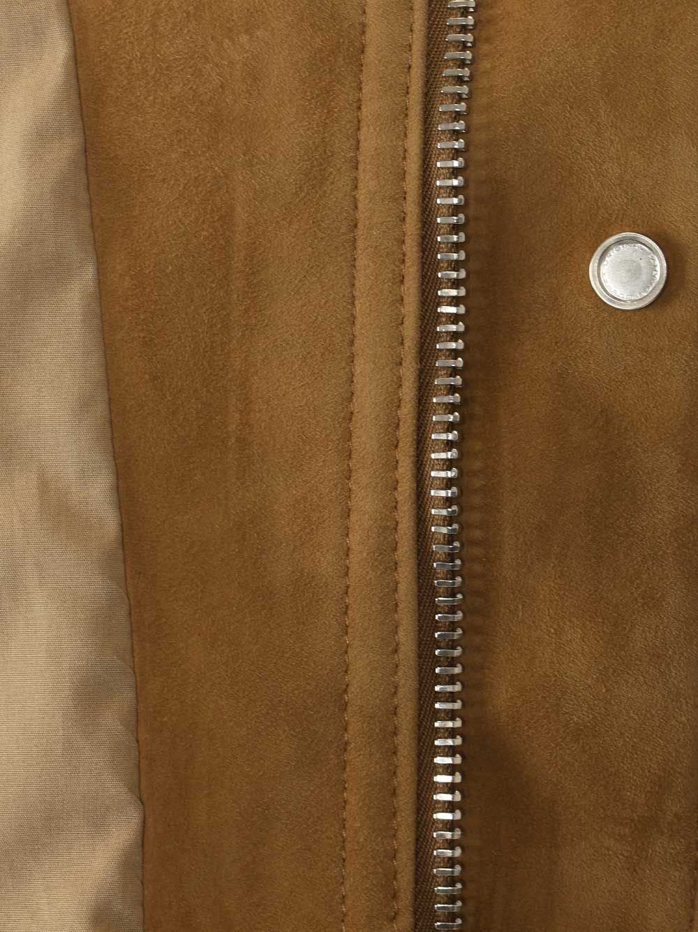 The Attico Leather Bomber Jacket Jackets - Beige | f83eaa573fe4b56ba40700b2a044da85965a7429