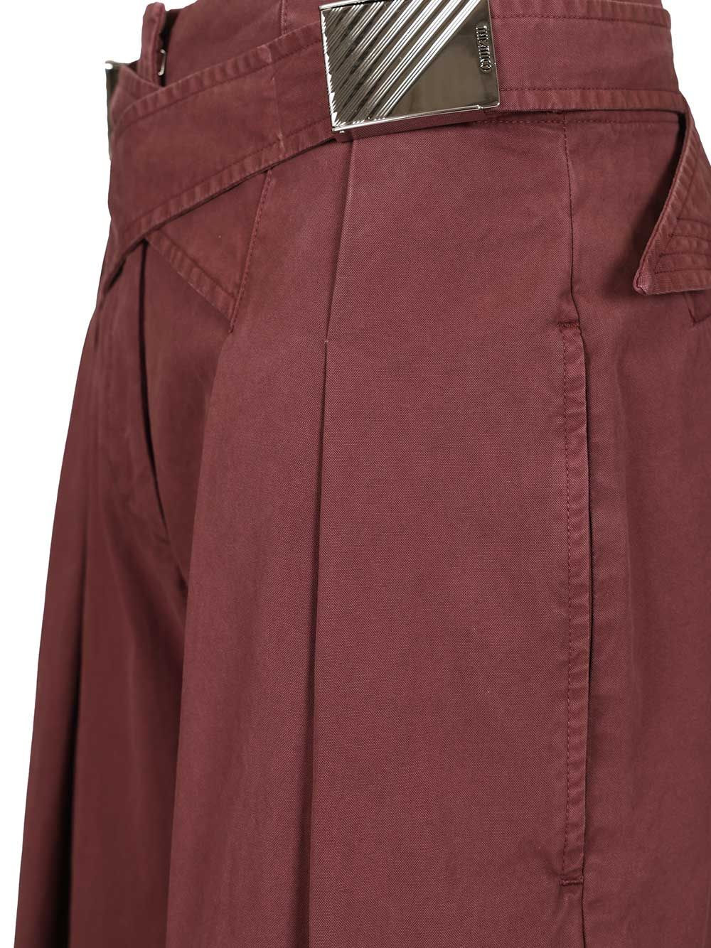 The Attico Canvas Trousers - Violet | 751e592d77545c5875497824be4d34cc1a3fba38