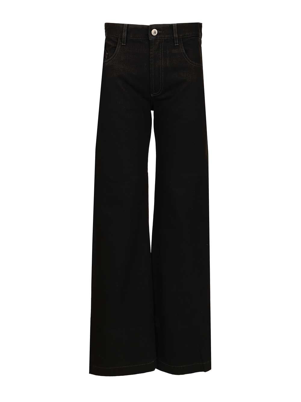 The Attico Cotton Jeans - Black | d909de0e8e2451ab1dac66d66f1798f824e196d8