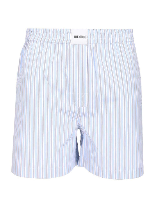 Cotton Shorts Trousers Light Blue