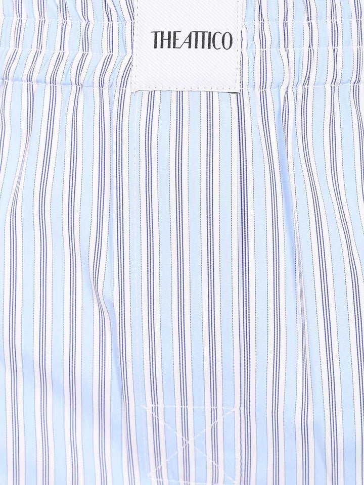 The Attico Cotton Shorts Trousers - Light blue | ec22363e4e492448ddcf09f4521584cefd4e26ae