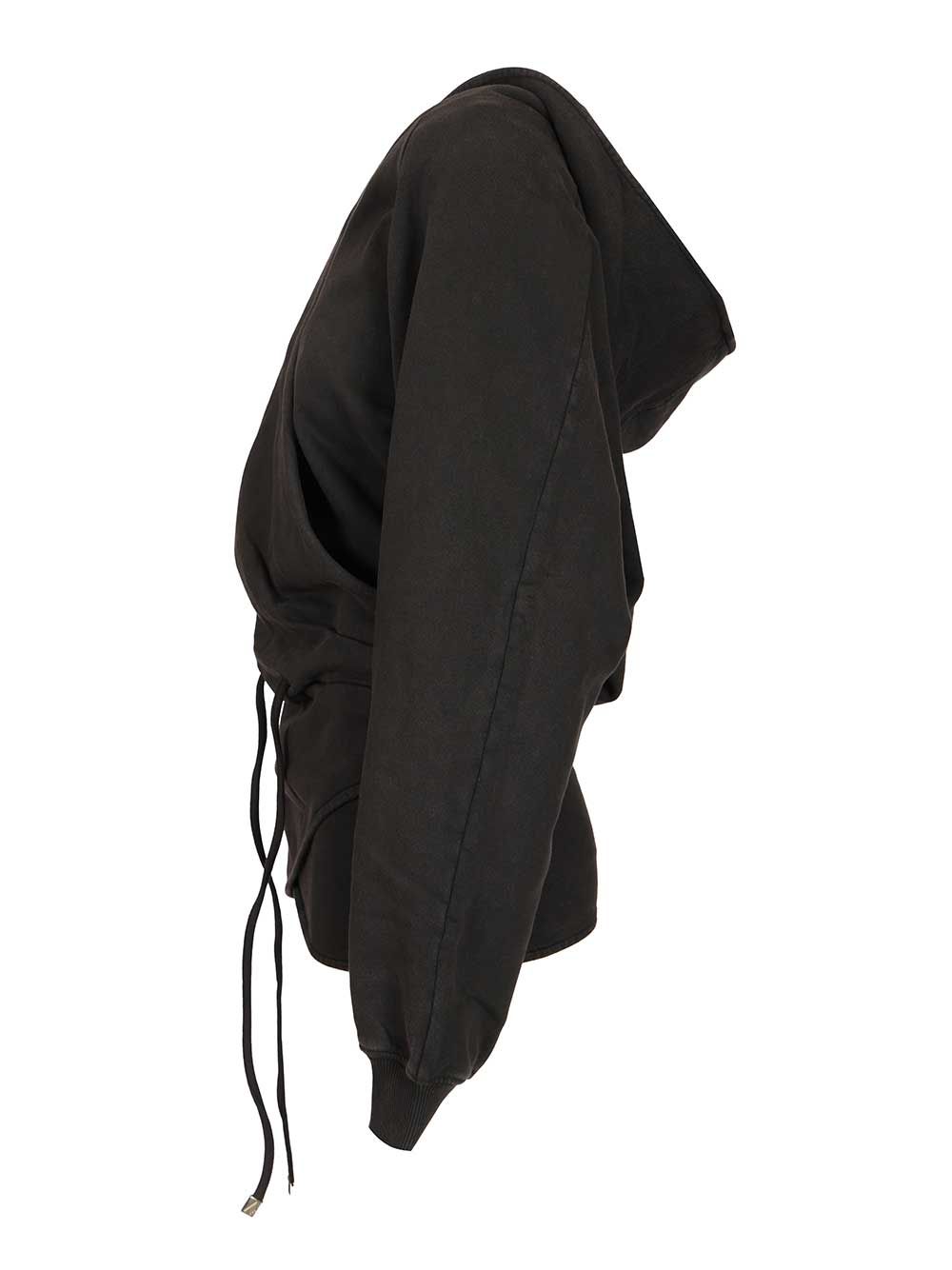 The Attico Jersey Sweatshirt Dress Dresses - Black | a9d4552927e08800d136f10a18e8d80a766569f0