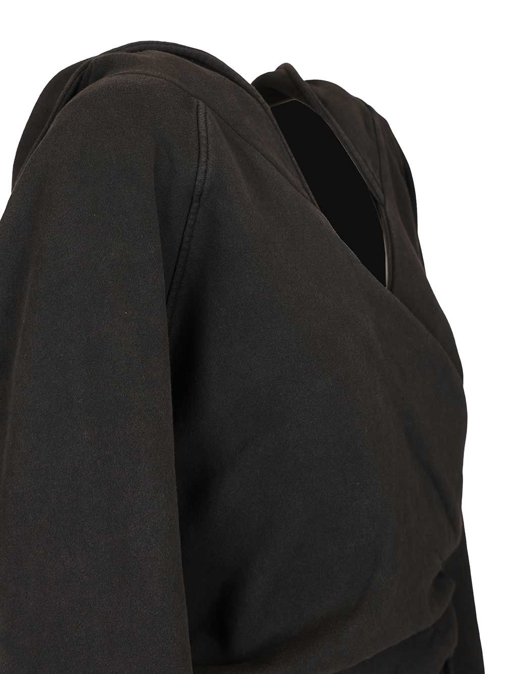 The Attico Jersey Sweatshirt Dress Dresses - Black | c75952de0d77312bb58be4de338a2690d72cb2f7