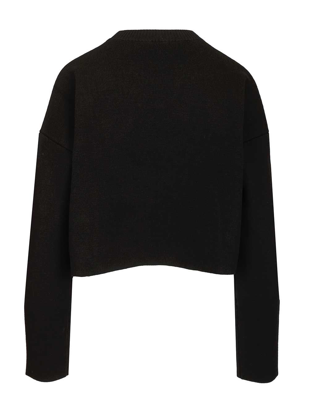 Loewe Wool Blend Sweater Sweatshirts - Black | f54c13bf73fb34317fdb0a98f2d1beb40ebc1315