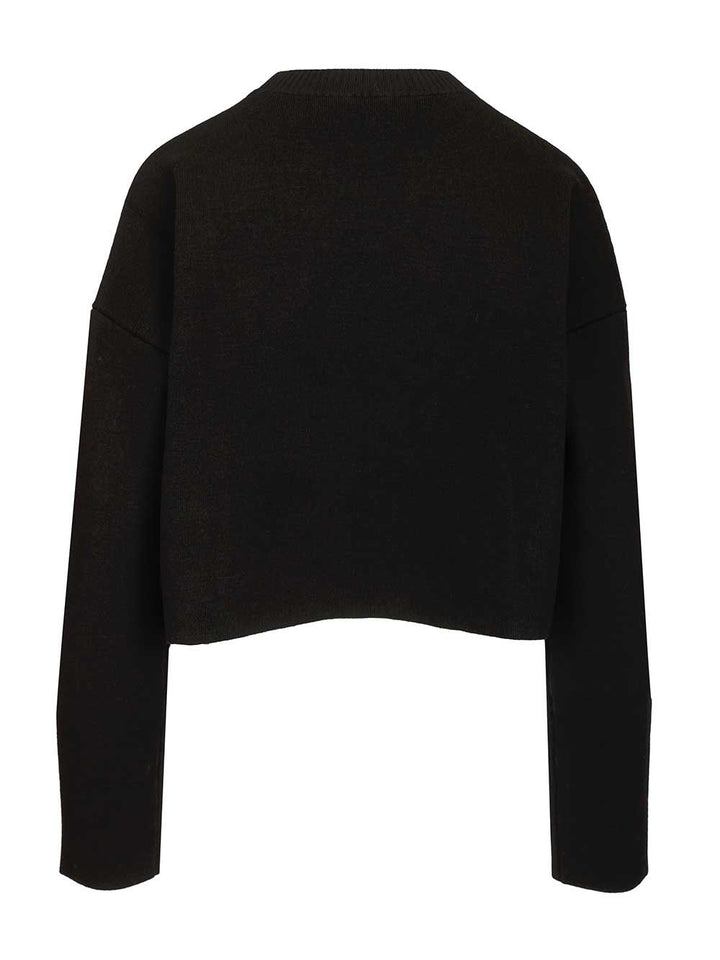 Loewe Wool Blend Sweater Sweatshirts - Black | f54c13bf73fb34317fdb0a98f2d1beb40ebc1315