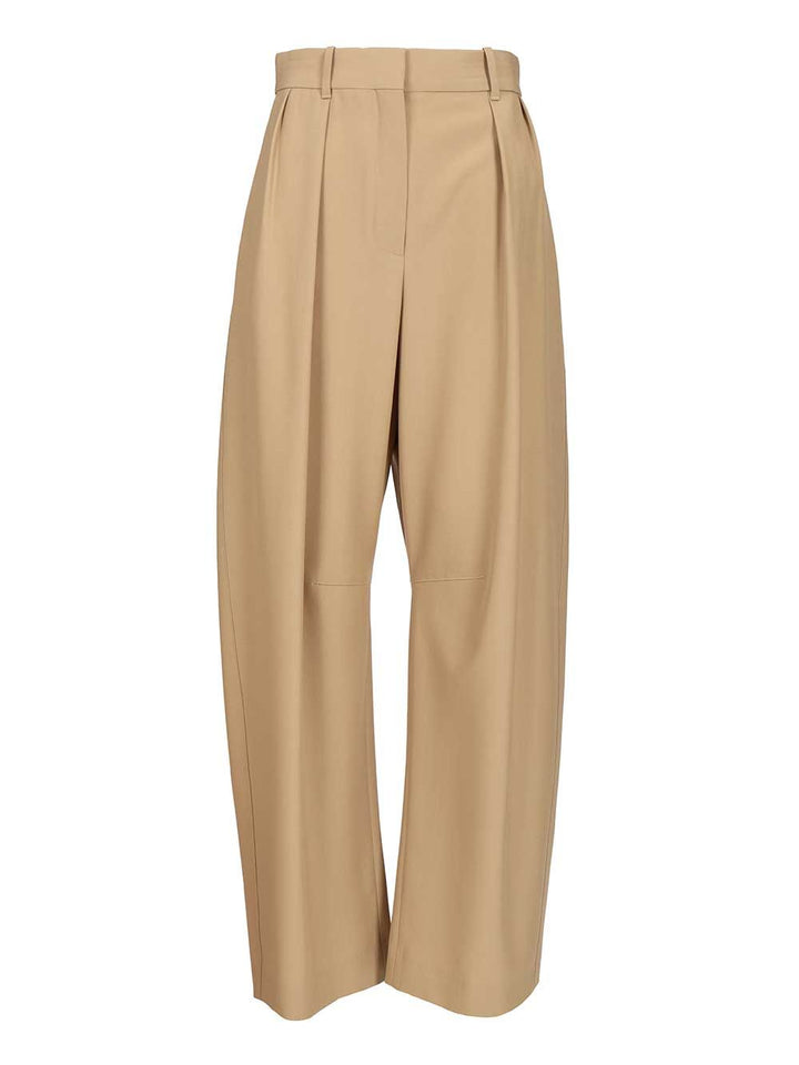 Loewe Barrel Trousers - Beige | 7061c783793d380dbdf8f7cabdadcec172556f1a