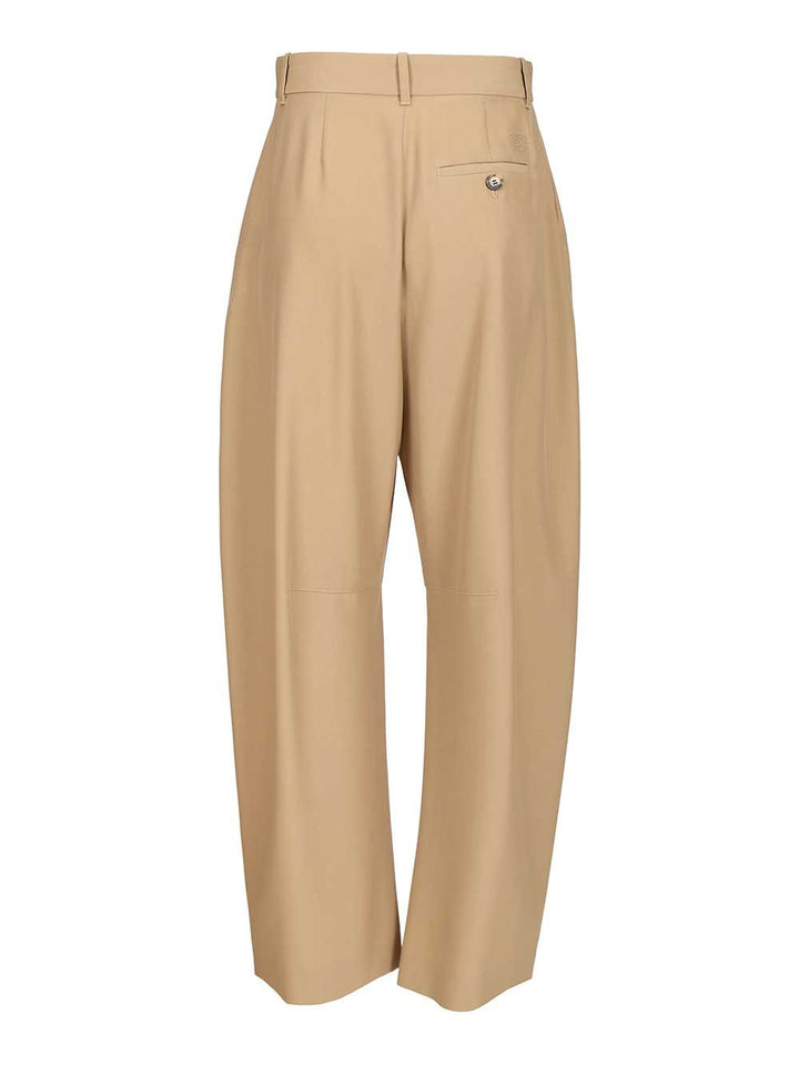 Loewe Barrel Trousers - Beige | 05c1ba318d371df7b1a793f4c6804233c82af087