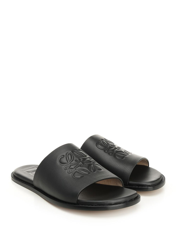 Loewe Anagram Flex Slide Scarpe basse - Black | eeaecf08c1e005644ff9fc0cc2370cfafbaadf25