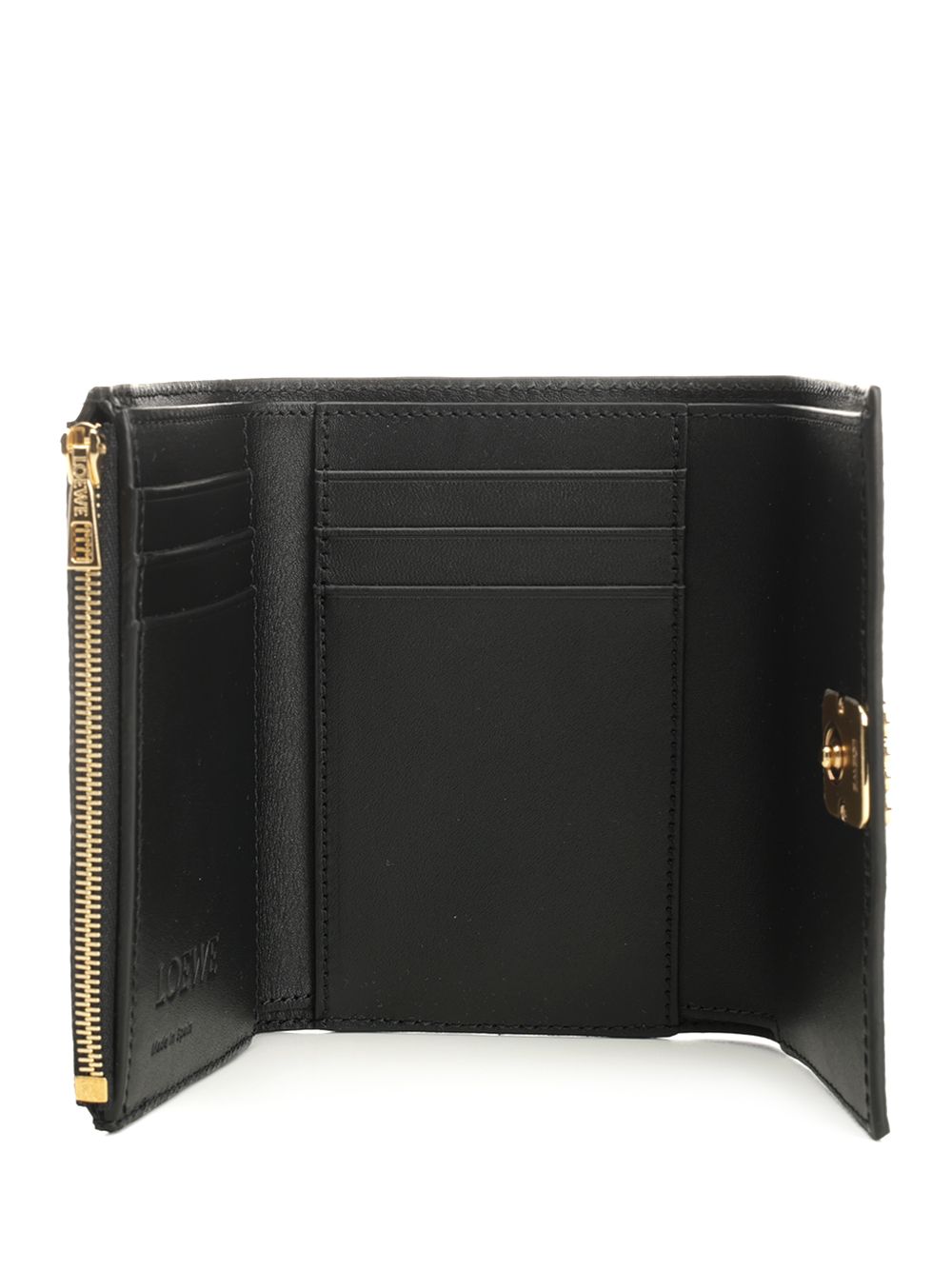 Loewe Small Anagram Vertical Wallet Wallets - Black | d70cdf615f4211e7bb8156e20da50cc2835a0aed