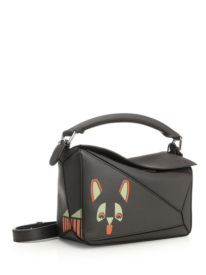 Loewe Puzzle Futurist Cat Handbags - Brown | 60b56a8f9df6a4cb5ab49ee2397aec7f1593fbdc