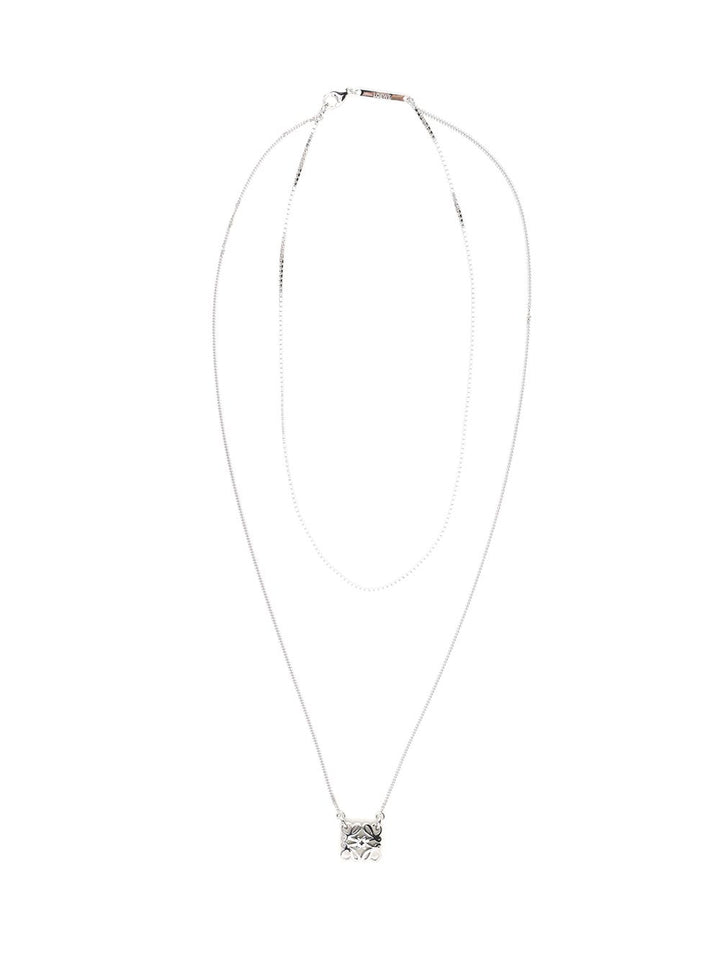 Loewe Anagram Bombé Necklace Jewelry - Silver | 94c06f947ef98afee01fc67de8c67325eccf9938