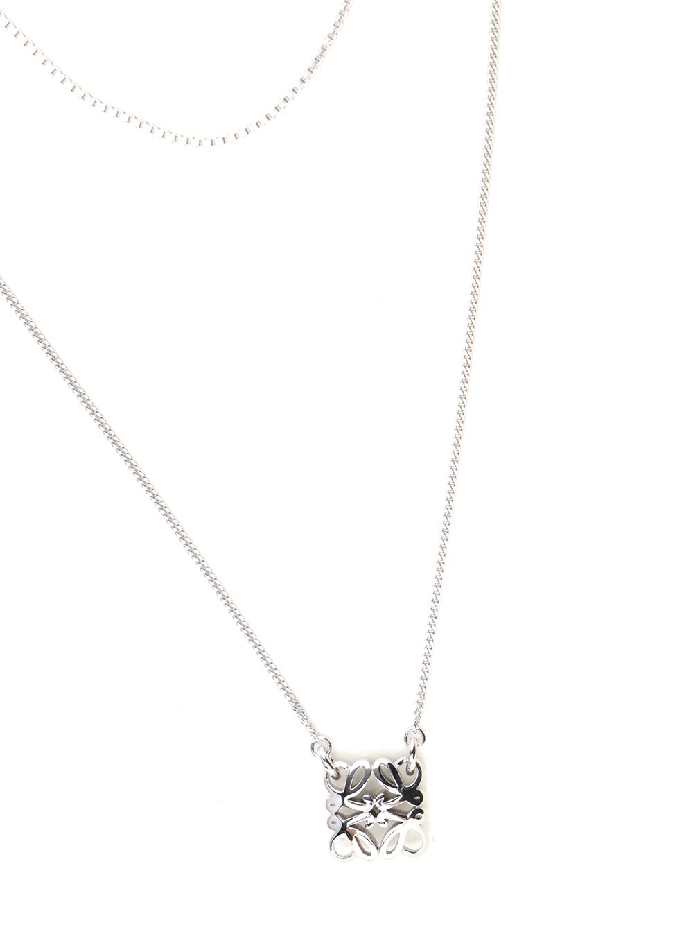 Loewe Anagram Bombé Necklace Jewelry - Silver | 57791c844cd9e9018e45c2b59d44b45d38ab29f6