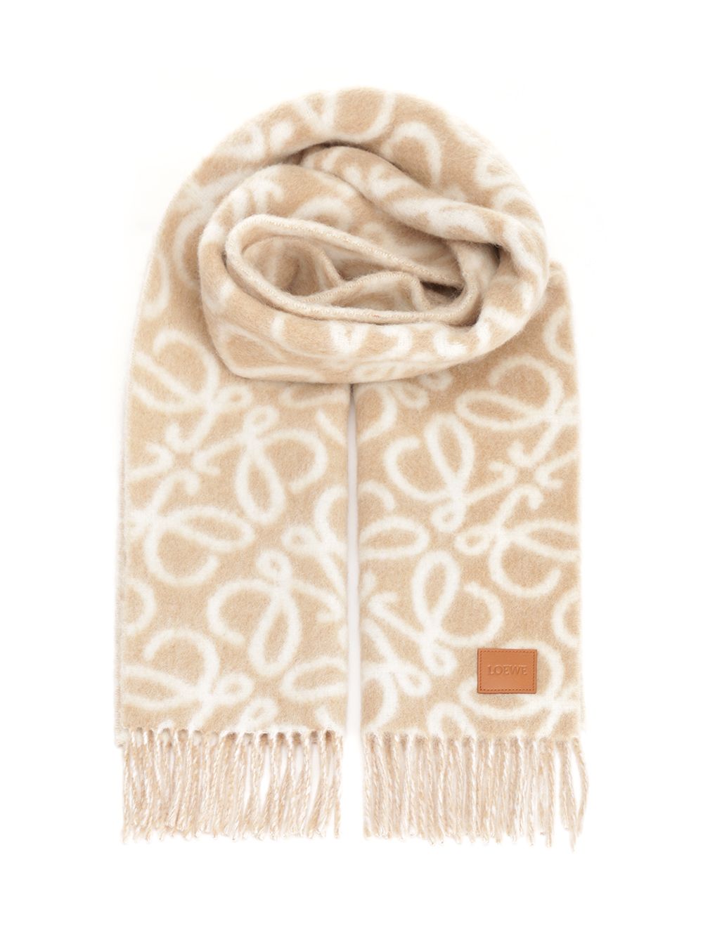 Loewe Scarf Scarves And Foulards - Beige | dd4152f97beee84d9d1427cbb2858905e8127910