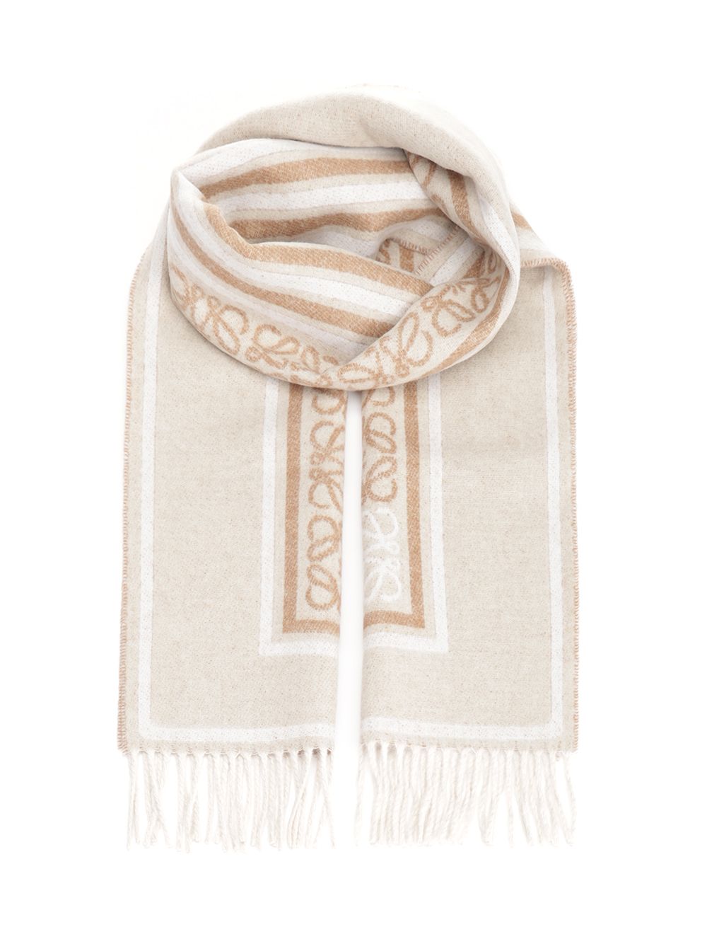 Loewe 30x160 Scarf Scarves And Foulards - Beige | 9a13075ccb4b401d2f679b23e1262521e6dce9f8