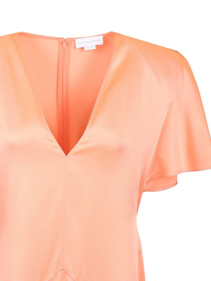 Stella Mccartney Midi Dress Dresses - Rose | f6878e16d30c7e0adcbf313f557db89e58b93577