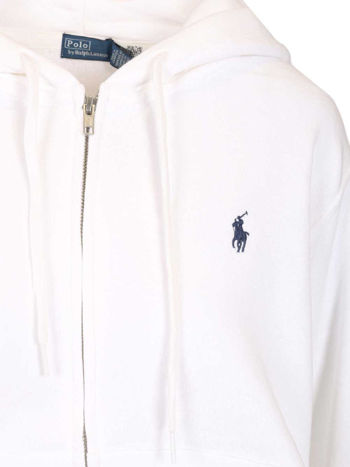 Polo Ralph Lauren Zip-Up Hoodie Sweatshirts - White | 7a4bfb17630ba1bb2f6b2de36823aa907ce4371d