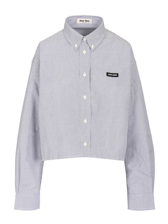 Poplin Shirt Shirts Blue