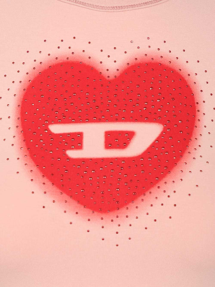 Diesel Cotton T-Shirt - Rose | ad77155a75b11a15f2d92d95a2af946714281a6c