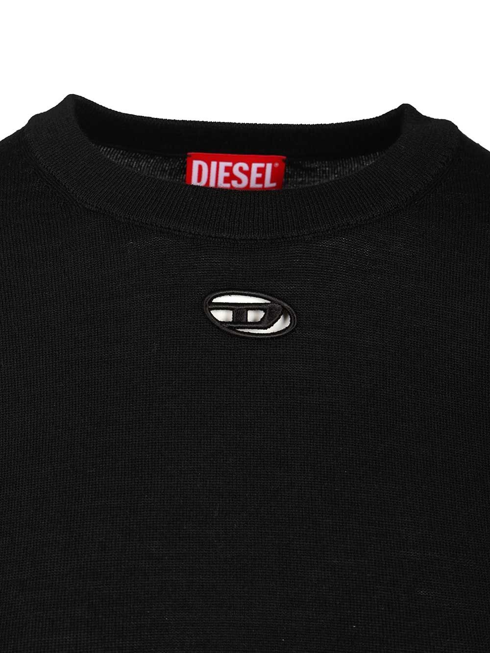 Diesel Wool Sweater T-Shirt - Black | 8f5d0e46739c71f03026132982714f8ddbf1d151