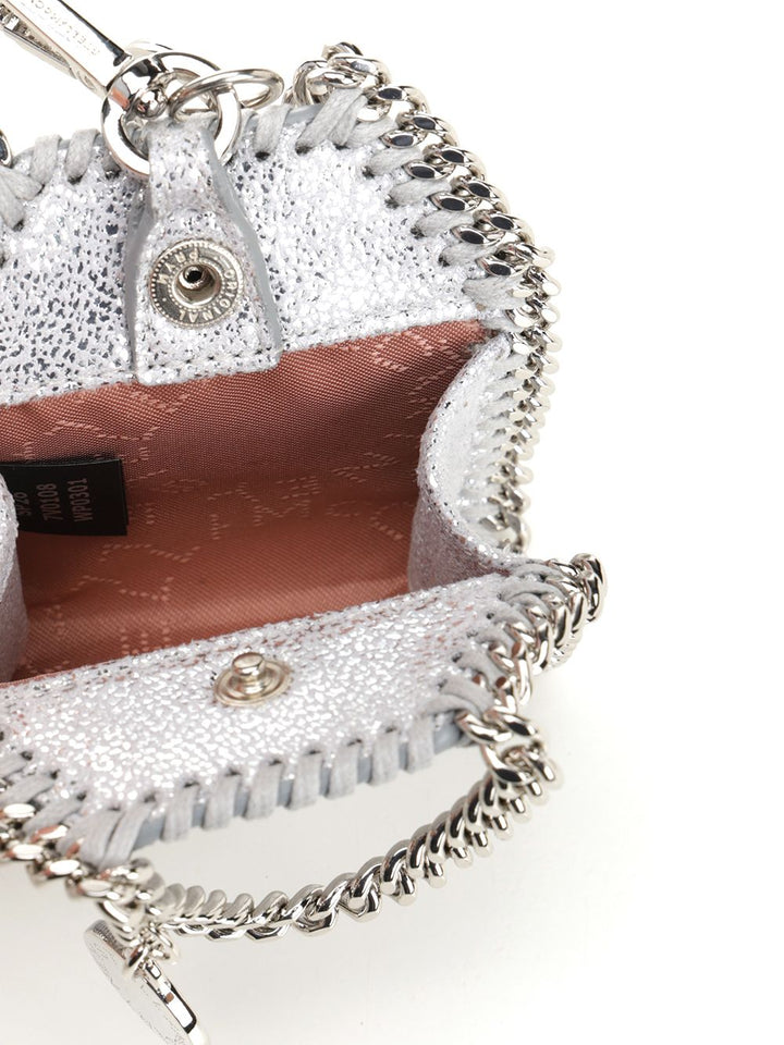 Stella Mccartney Falabella Airpods Case Keychain Small leather goods - Silver | 056bd658861b12614a9a5e0fb2cf6028202a61a5