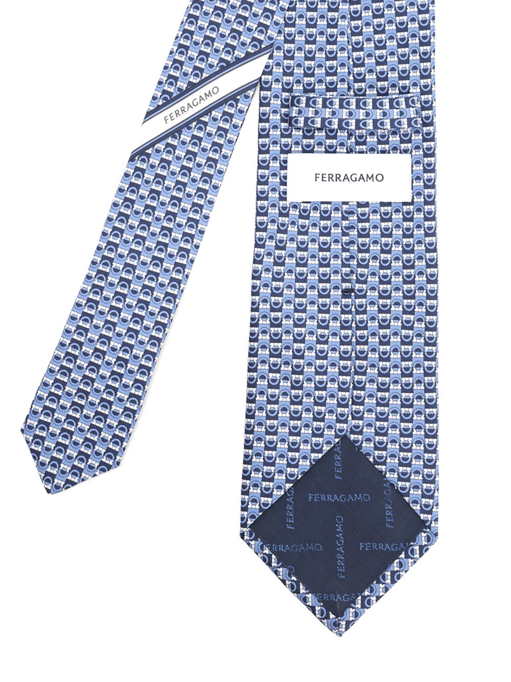 Ferragamo Silk Tie Scarves And Foulards - Light blue | 2ce83370f59b2b0d3f3bef43c57c092c3289716a