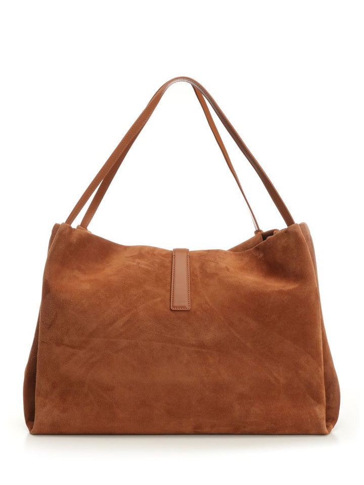 Ferragamo Medium Suede Bag Shoulder Bags - Beige | b8ac162d05c7a0f1fb1ba4a7cb1775ed1e545d29