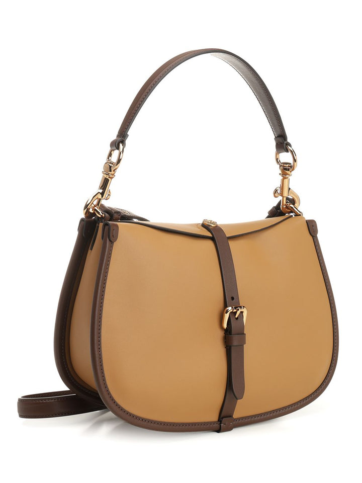 Etro Medium Pony Bag In Leather Shoulder Bags - Beige | 352d82992cc8a9b4ac4ad4f64e16bf496ecc2bdc