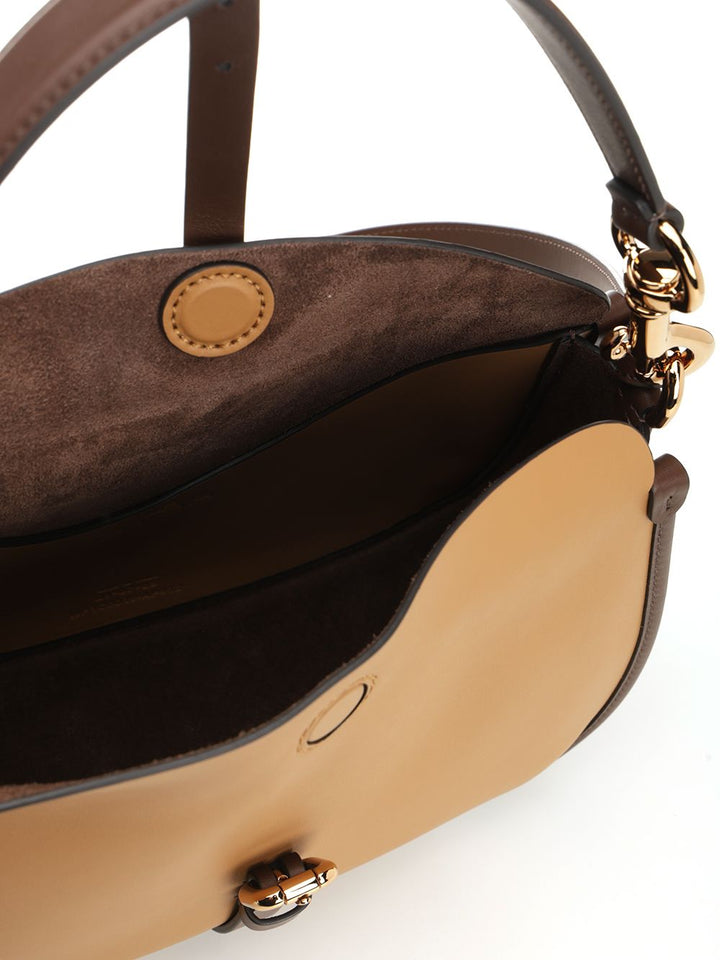 Etro Medium Pony Bag In Leather Shoulder Bags - Beige | 14dff4e9fe09ded44935fb8f43635608e21b5c1b