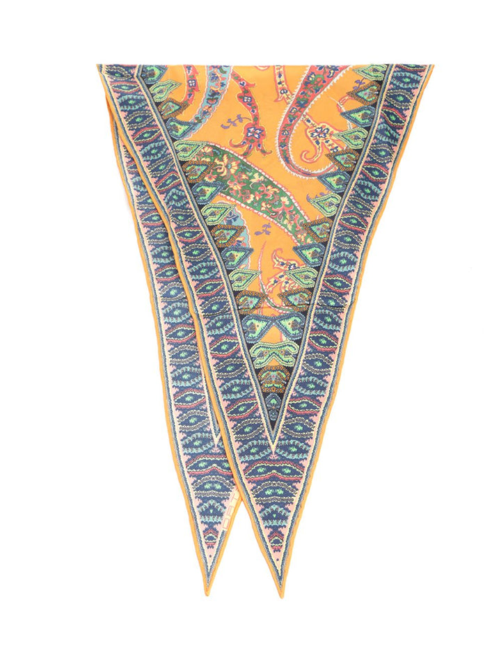 Etro Multicolor Print Rhombus Foulard Scarves And Foulards - Multicolor | b6a73ff598761de28c5c6ef2f6556fe18cf9f64b