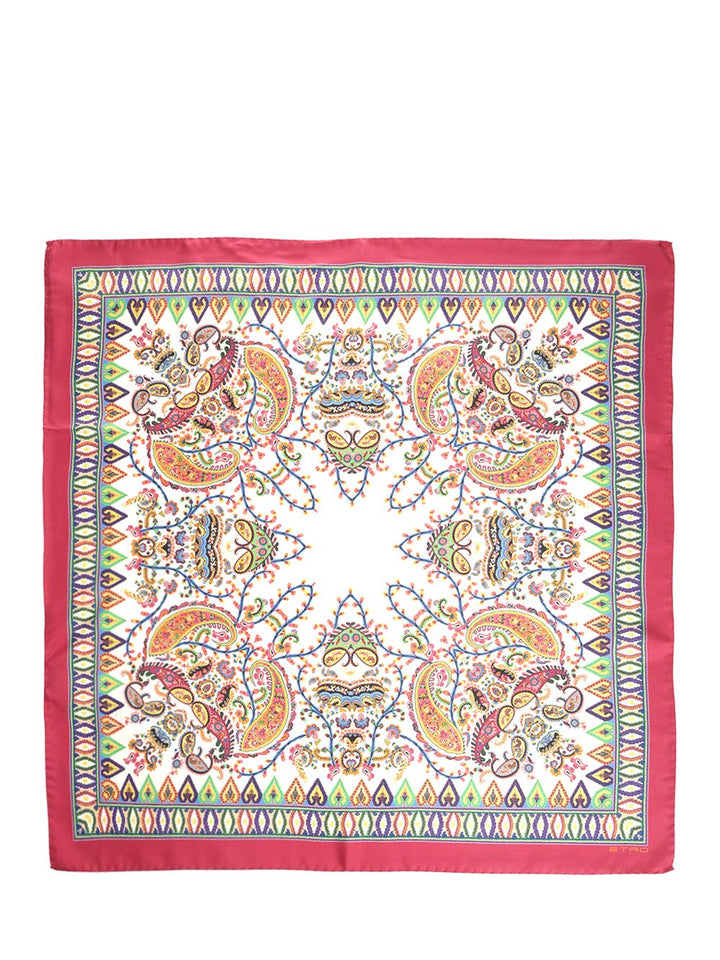 Etro Multicolor Print Silk Foulard Scarves And Foulards - Multicolor | 35123e3ebfb9f0d1c20b61b53318ebf4974f0a4f