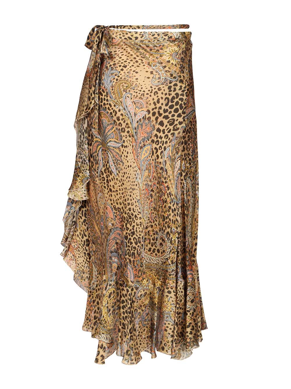 Etro Animalier Leopard Rouge Midi Skirt Skirts - Animalier | 4cbbbf9e5821fddf01894cdd3ae297df5fbc24a1