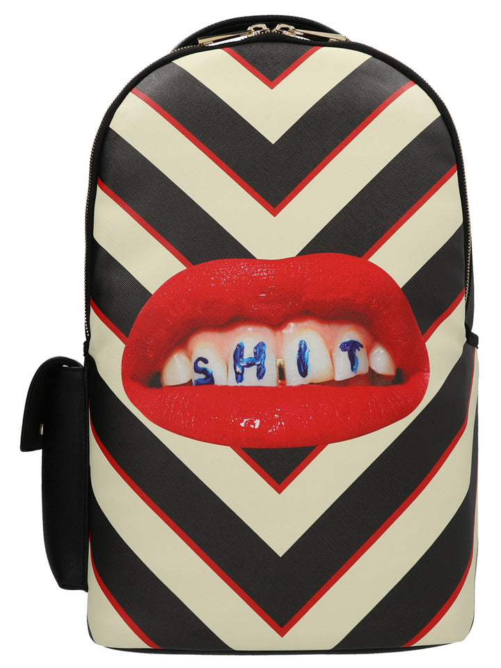 Seletti Regimeenta Shit Backpacks & Travels - Black | efb83167e5686bd268e02e4fd9248a42edbc35a4