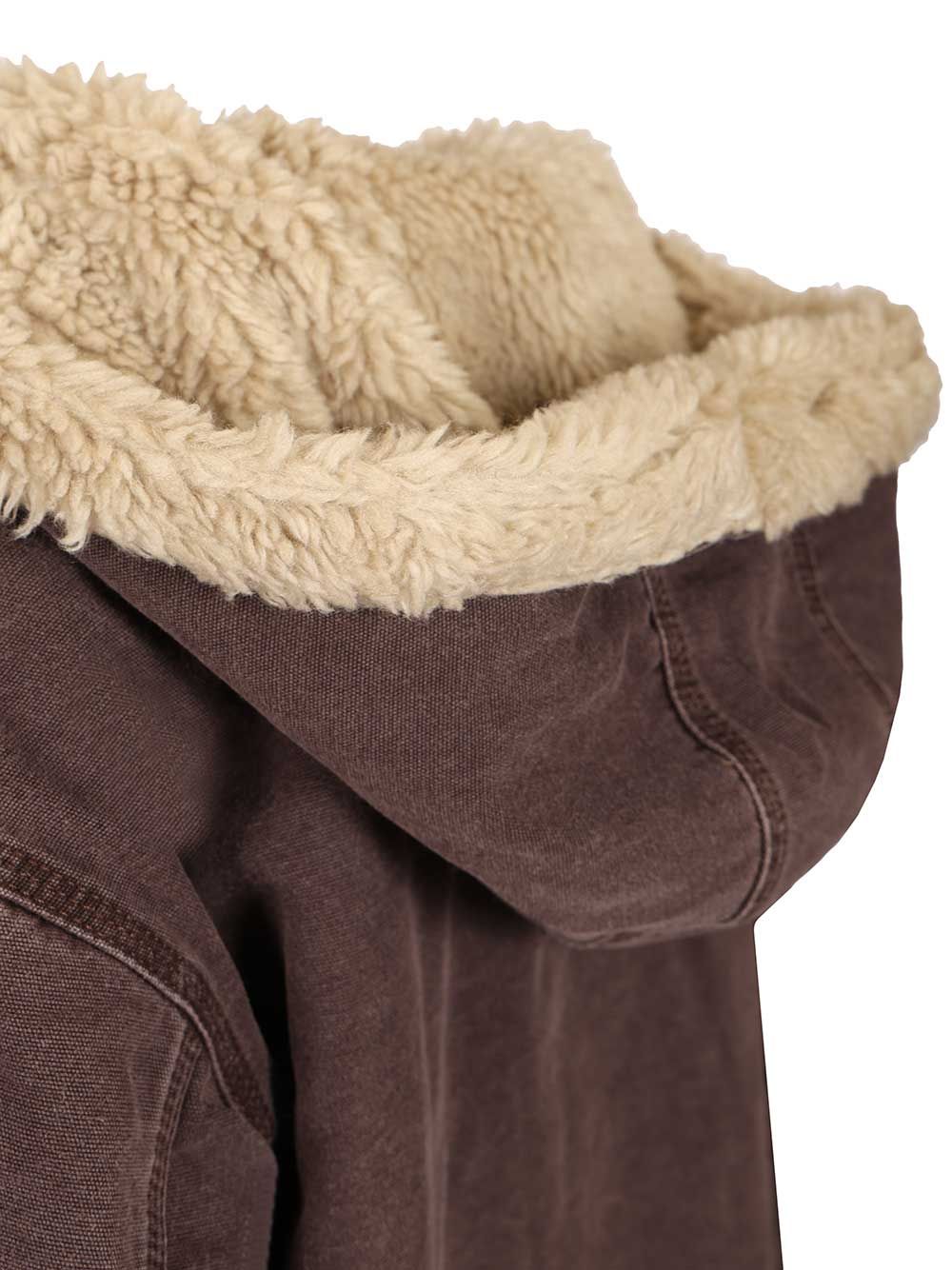 Carhartt Wip Women’s Hooded Mitch Jacket Jackets - Brown | df82391069fb9601396ce61e472061626a72bc04