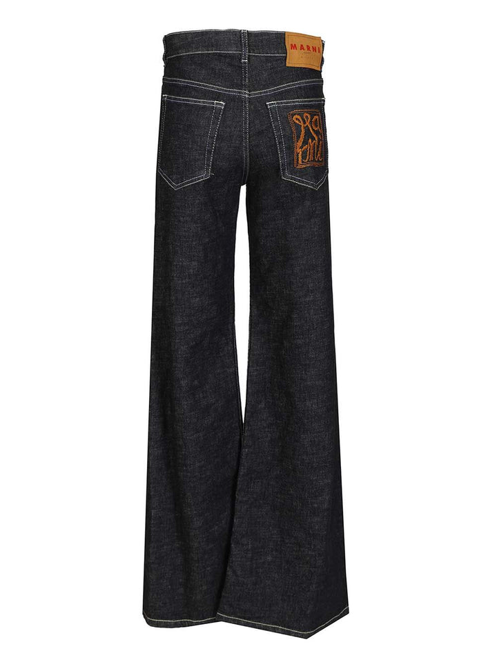 Marni Wide Jeans - Blue | 9633c9f2cbe4481b0238bd1461e7a2ac87c8344f