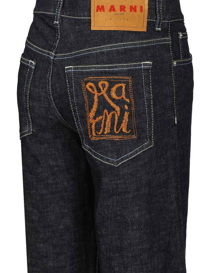 Marni Wide Jeans - Blue | 830781f4cb44ced88a41137b8958922c3c4d0275