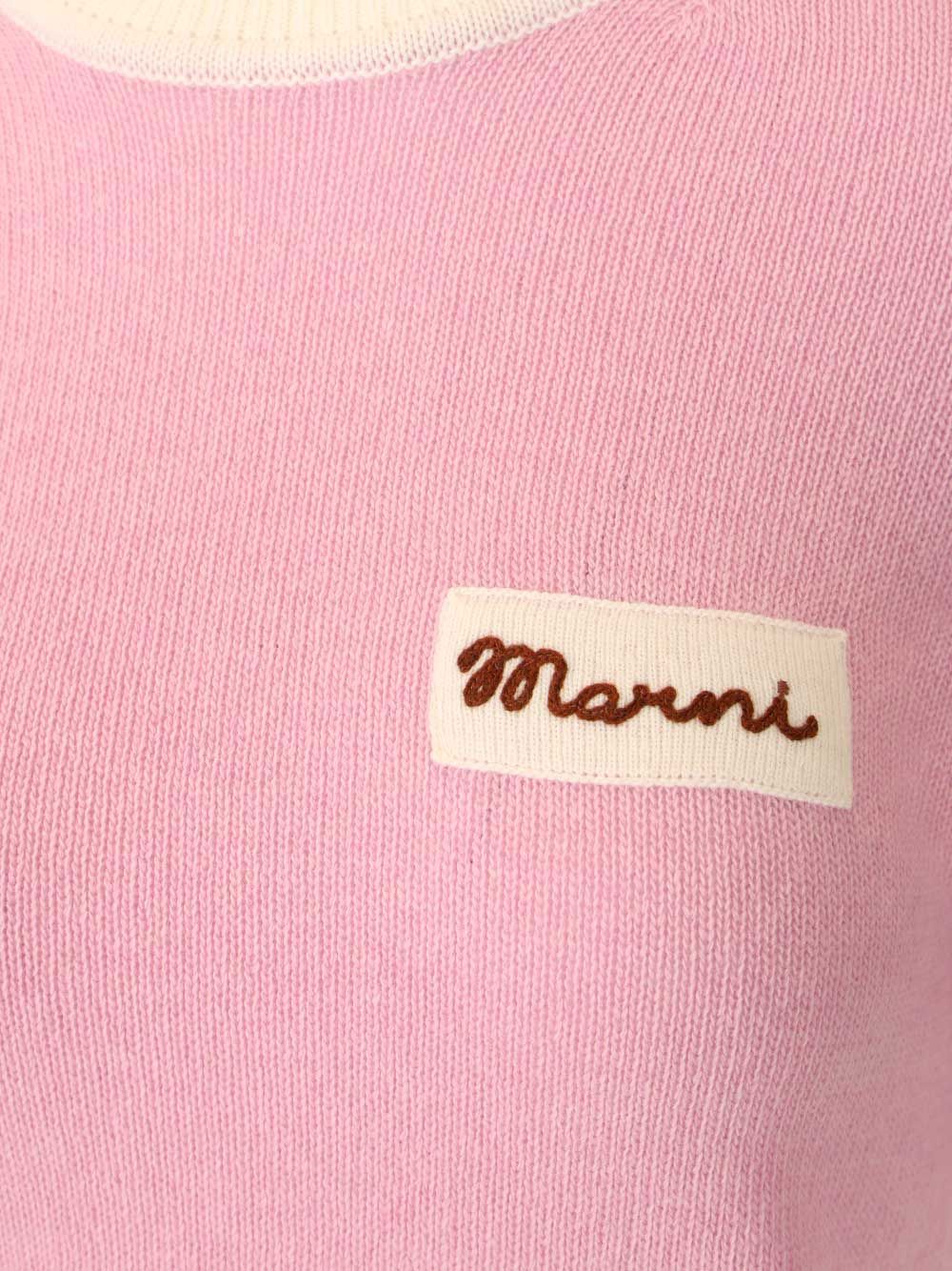 Marni Roundneck Sweater Knitwear - Rose | 69f2af31851421dacdbb713410bea289ff60db33