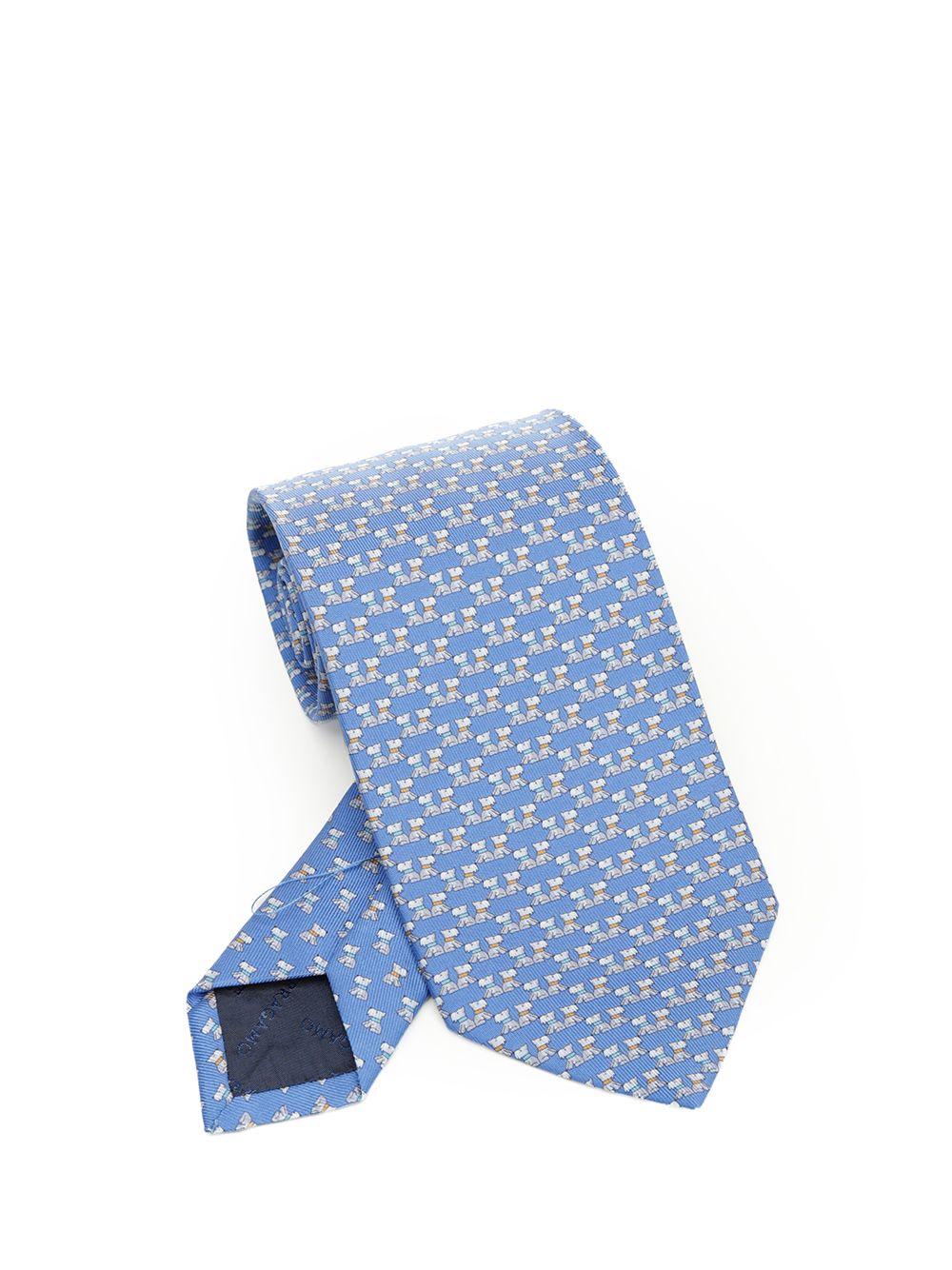 Ferragamo Silk Tie Scarves And Foulards - Light blue | a609ab025bd0a556ae606b6ae01165c391c0db30