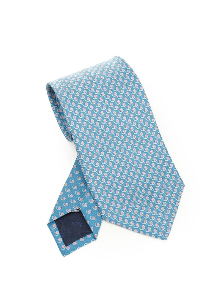 Ferragamo Silk Tie Scarves And Foulards - Light blue | 1124a49492570ed91f0ed6274dc23f562357781e