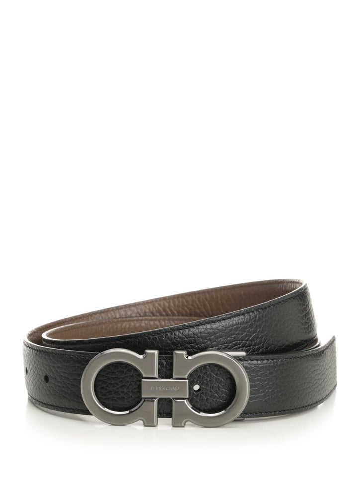 Ferragamo Double/Adjus Belt Belts - Black | b55dd6f6585aa9800887ca0b9e2d7a2e7eddb7b7