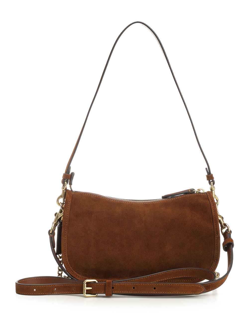 Coach Suede Waverly Bag Shoulder Bags - Brown | 7818d91213fcd59c95b2a7691389e40c9d3ec85b